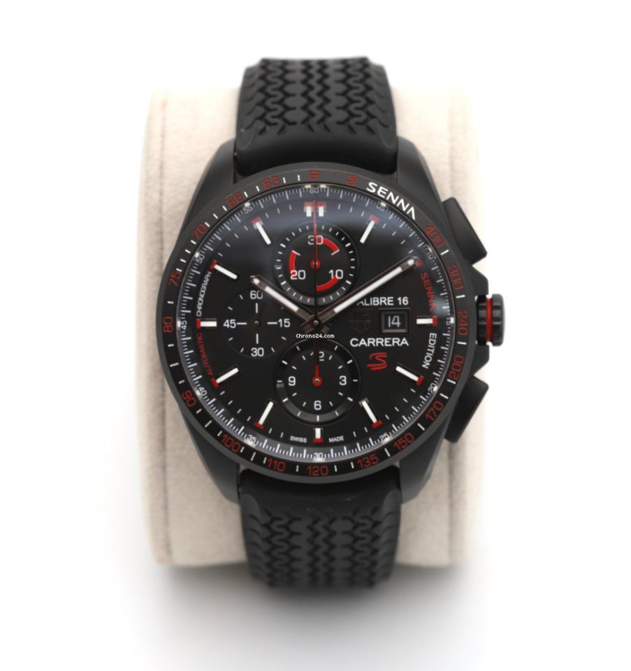 Tag Heuer Carrera Calibre 16 Senna Edition 44mm Automatic Chronograph Tag Heuer Carrera Calibre 16 Senna Edition 44mm Automatic Chronograph