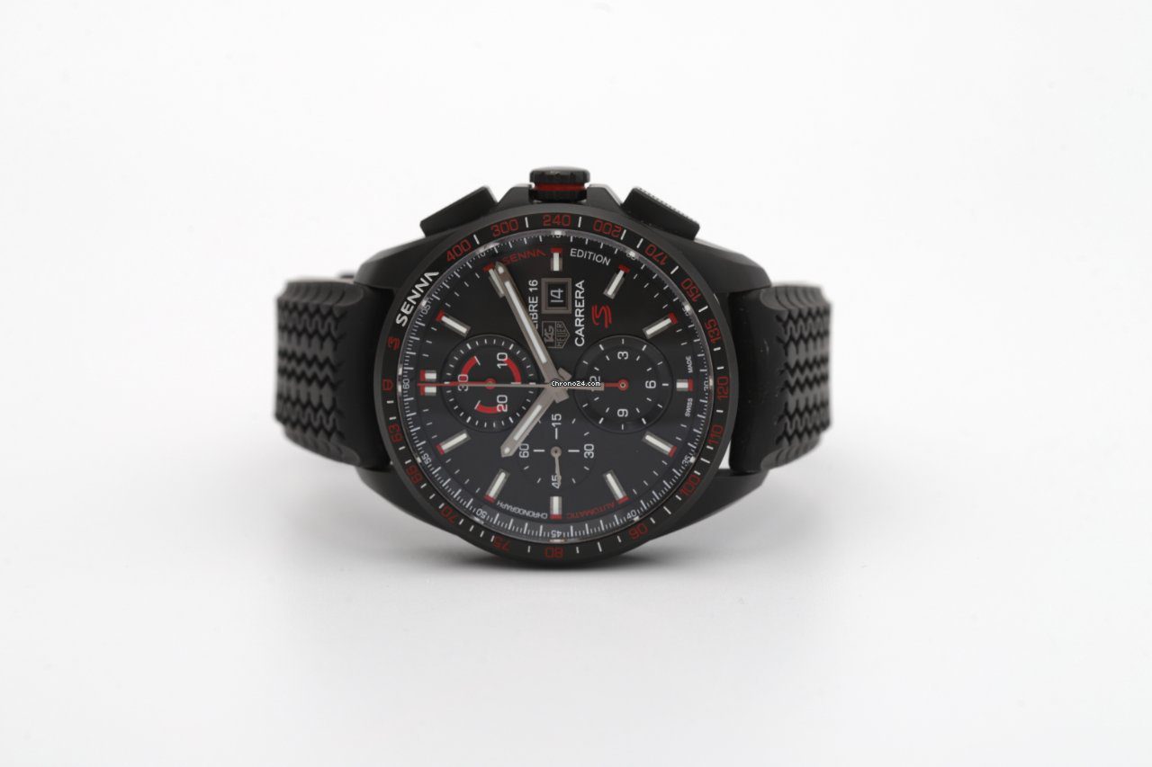 Tag Heuer Carrera Calibre 16 Senna Edition 44mm Automatic Chronograph Tag Heuer Carrera Calibre 16 Senna Edition 44mm Automatic Chronograph