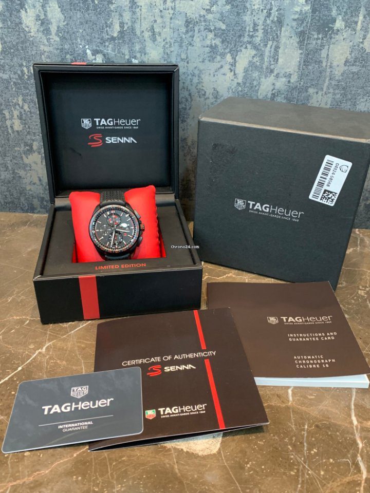 Tag Heuer Carrera Calibre 16 Senna Edition 44mm Automatic Chronograph Tag Heuer Carrera Calibre 16 Senna Edition 44mm Automatic Chronograph