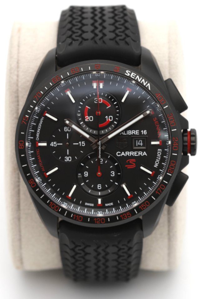 Tag Heuer Carrera Calibre 16 Senna Edition 44mm Automatic Chronograph Tag Heuer Carrera Calibre 16 Senna Edition 44mm Automatic Chronograph