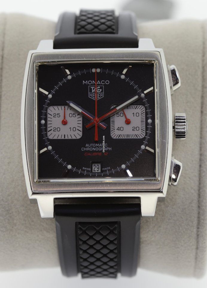 TAG Heuer Monaco 12 Black Face Automatic Chronograph TAG Heuer Monaco 12 Black Face Automatic Chronograph