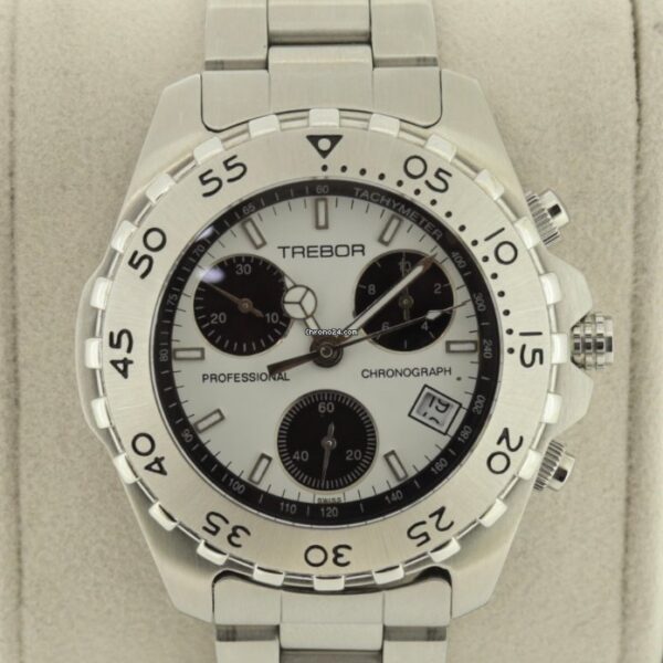 Trebor Chronograph 39mm Panda Dial