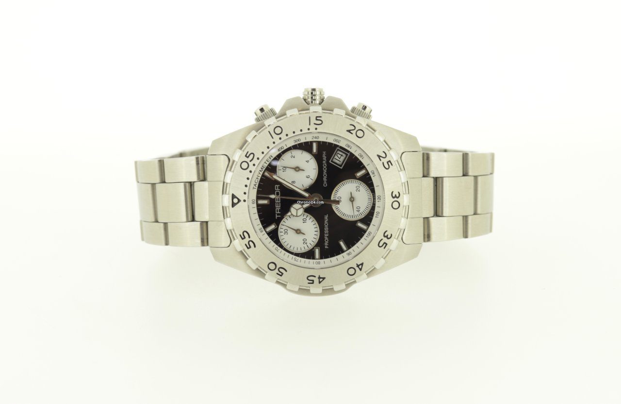 Trebor Chronograph 39mm Black Dial