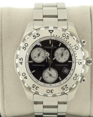 Trebor Chronograph 39mm Black Dial