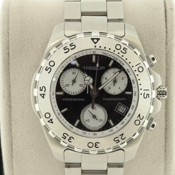 Trebor Chronograph 39mm Black Dial