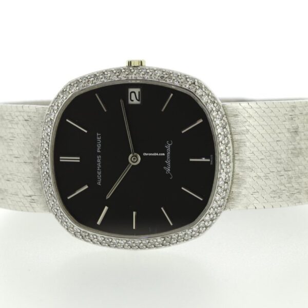 Audemars Piguet 18k White Gold & Diamonds Bezel Automatic Circa 80