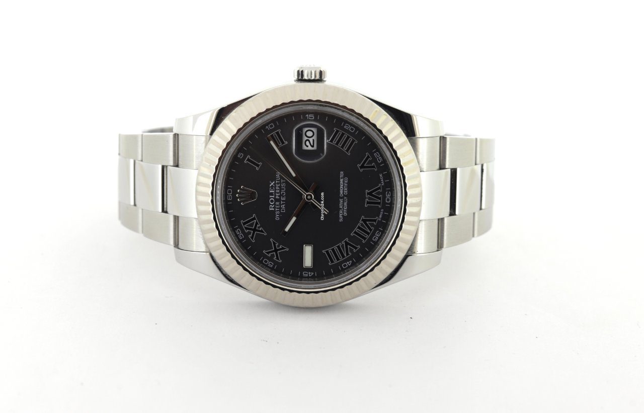 Rolex Datejust II 41mm Dark Grey Roman Dial 2014