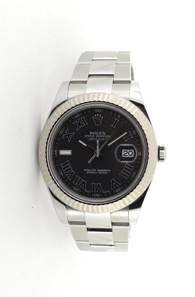 Rolex Datejust II 41mm Dark Grey Roman Dial 2014