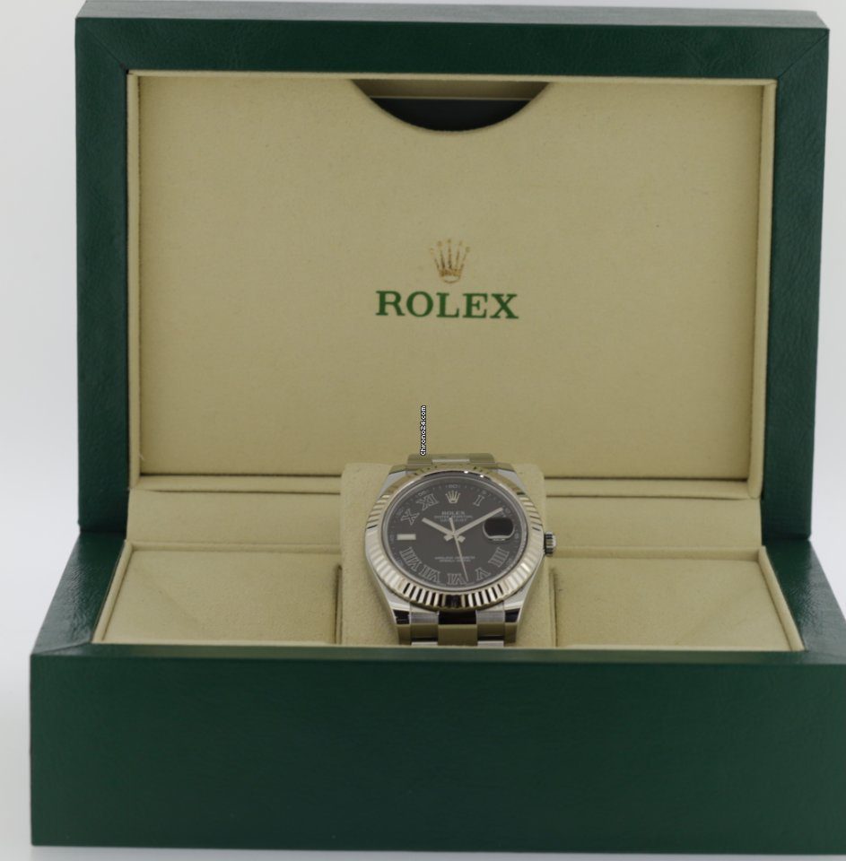 Rolex Datejust II 41mm Dark Grey Roman Dial 2014