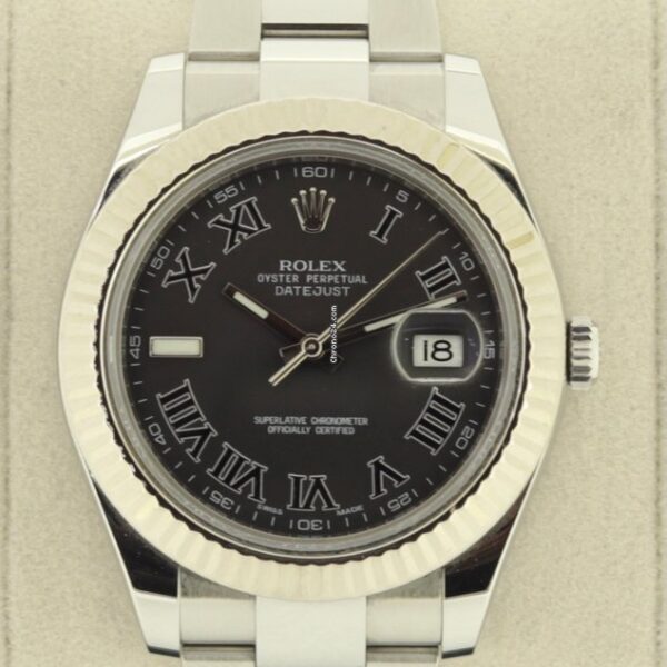 Rolex Datejust II 41mm Dark Grey Roman Dial 2014