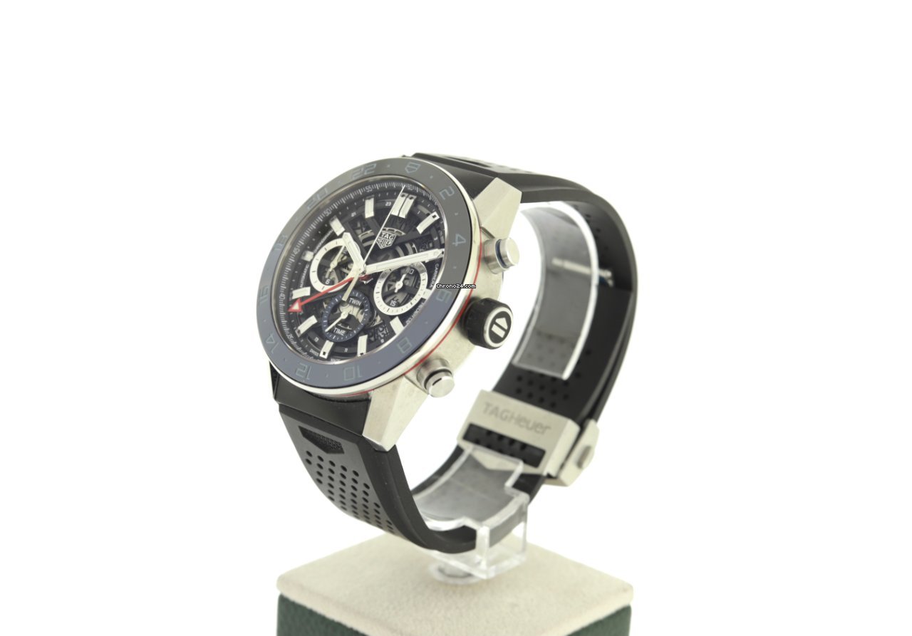 TAG Heuer Carrera Calibre Heuer 02 GMT Coke Bezel Automatic Chronograph 45mm Skeleton