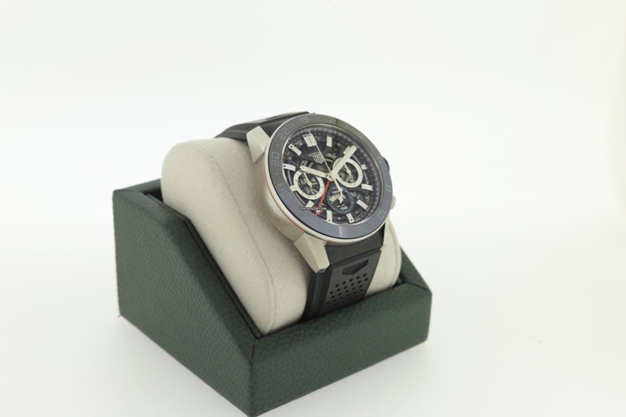 TAG Heuer Carrera Calibre Heuer 02 GMT Coke Bezel Automatic Chronograph 45mm Skeleton