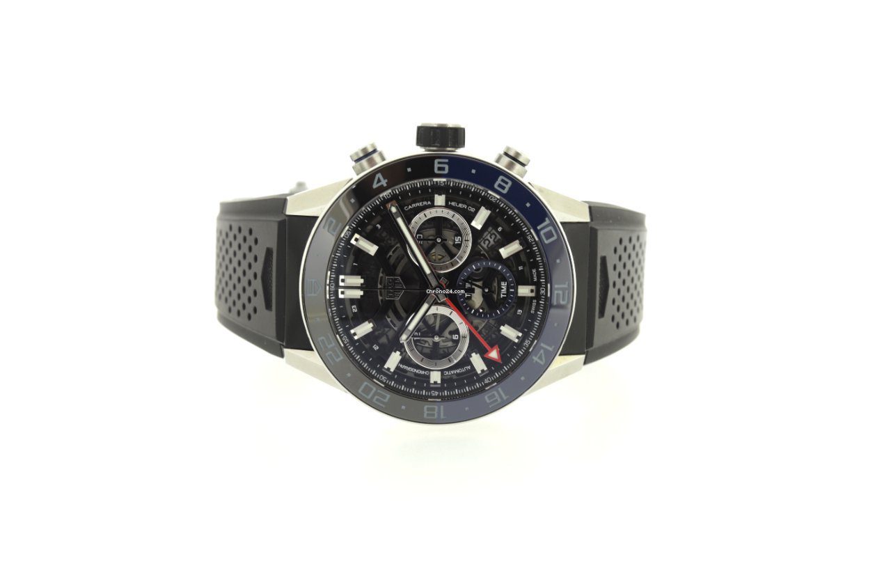TAG Heuer Carrera Calibre Heuer 02 GMT Coke Bezel Automatic Chronograph 45mm Skeleton
