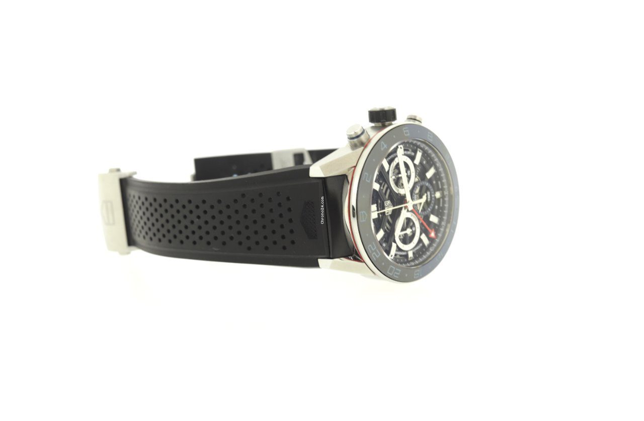 TAG Heuer Carrera Calibre Heuer 02 GMT Coke Bezel Automatic Chronograph 45mm Skeleton