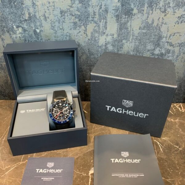 TAG Heuer Carrera Calibre Heuer 02 GMT Coke Bezel Automatic Chronograph 45mm Skeleton