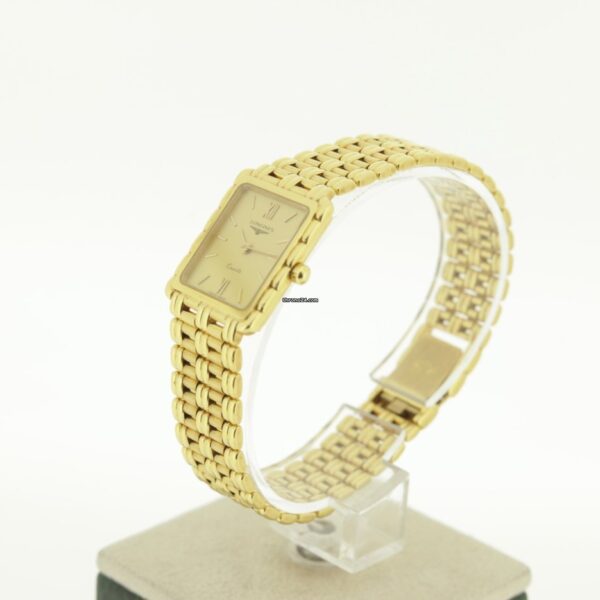 Longines 18k Solid Yellow Gold Square 90s Box/Papers