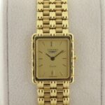 Longines 18k Solid Yellow Gold Square 90s Box/Papers