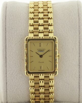 Longines 18k Solid Yellow Gold Square 90s Box/Papers