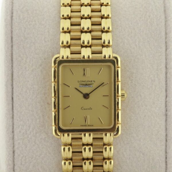 Longines 18k Solid Yellow Gold Square 90s Box/Papers