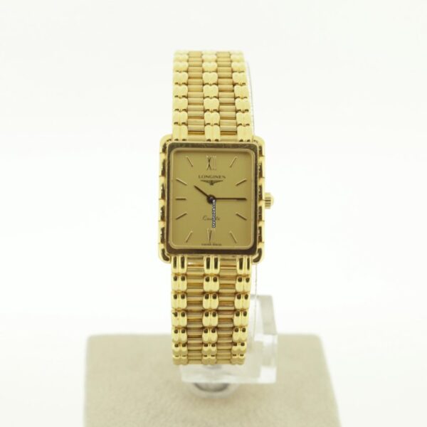 Longines 18k Solid Yellow Gold Square 90s Box/Papers