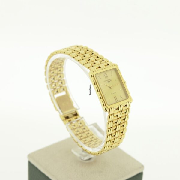 Longines 18k Solid Yellow Gold Square 90s Box/Papers