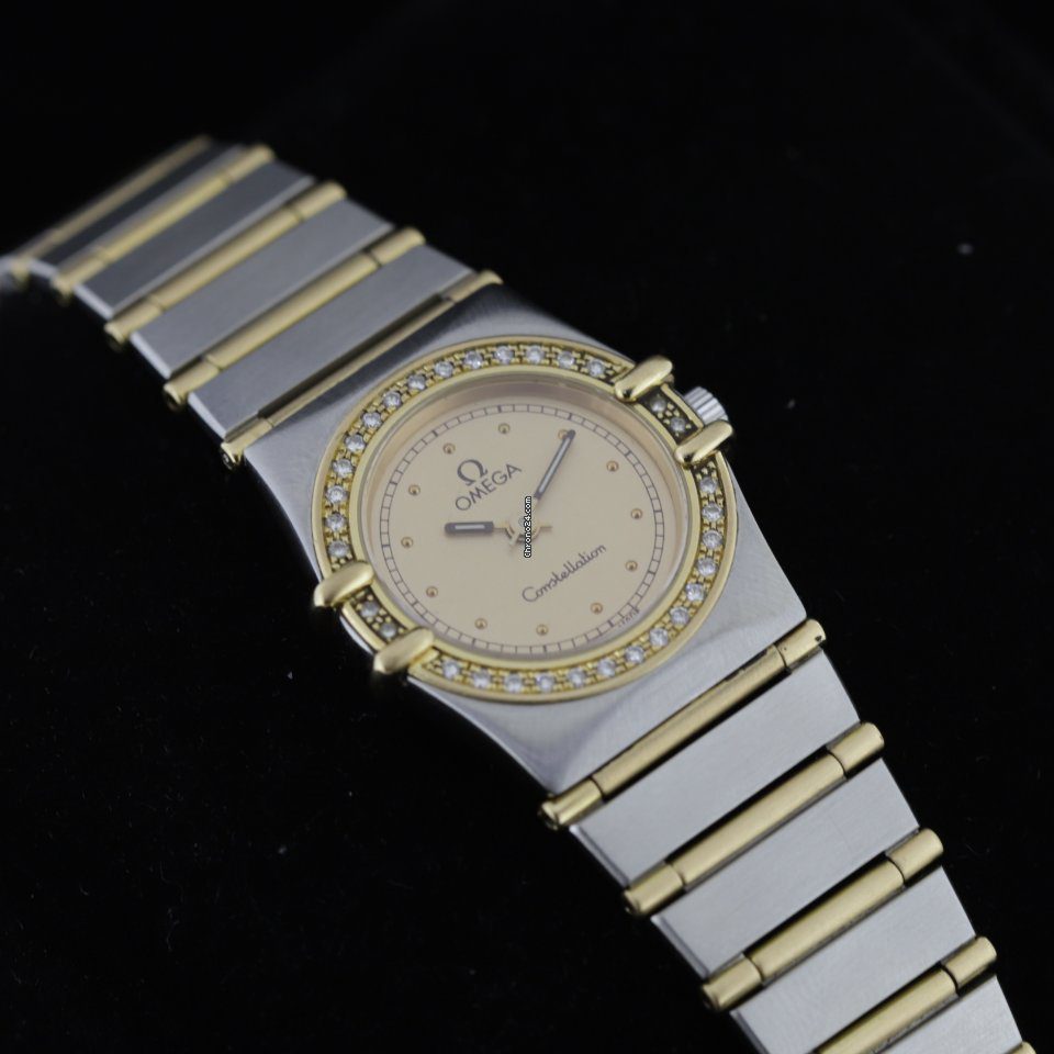 Omega Constellation 18k Gold & Steel & Diamonds Ladies Watch