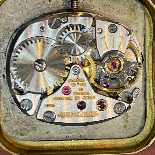 Jaeger le coultre 60s Vintage 18k Yellow Gol Mechanic Watch