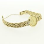 Bueche Girod 9k Gold Ladies Diamond Quartz Watch