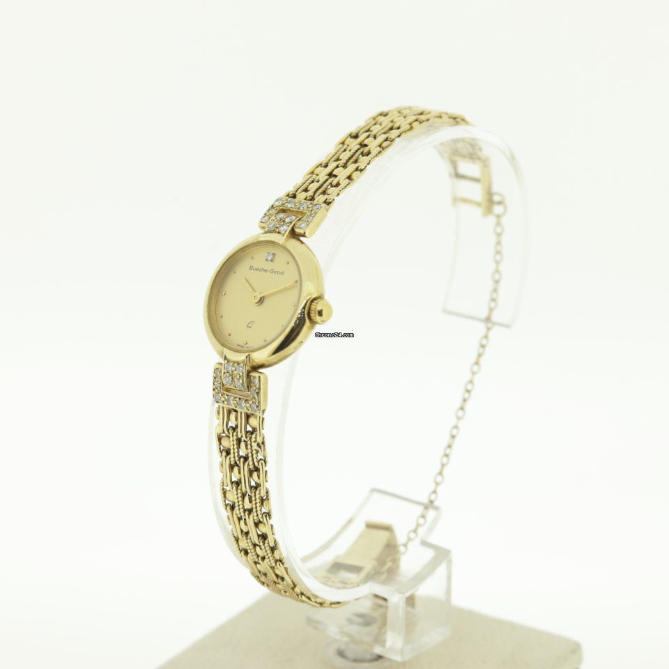 Bueche Girod 9k Gold Ladies Diamond Quartz Watch Bueche Girod 9k Gold Ladies Diamond Quartz Watch