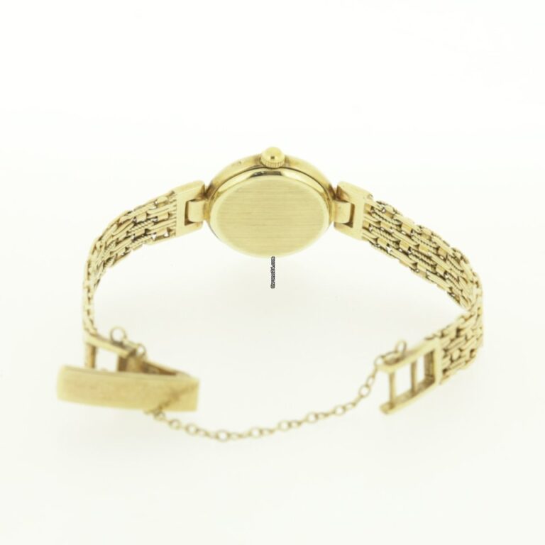 Bueche Girod 9k Gold Ladies Diamond Quartz Watch