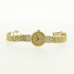 Bueche Girod 9k Gold Ladies Diamond Quartz Watch