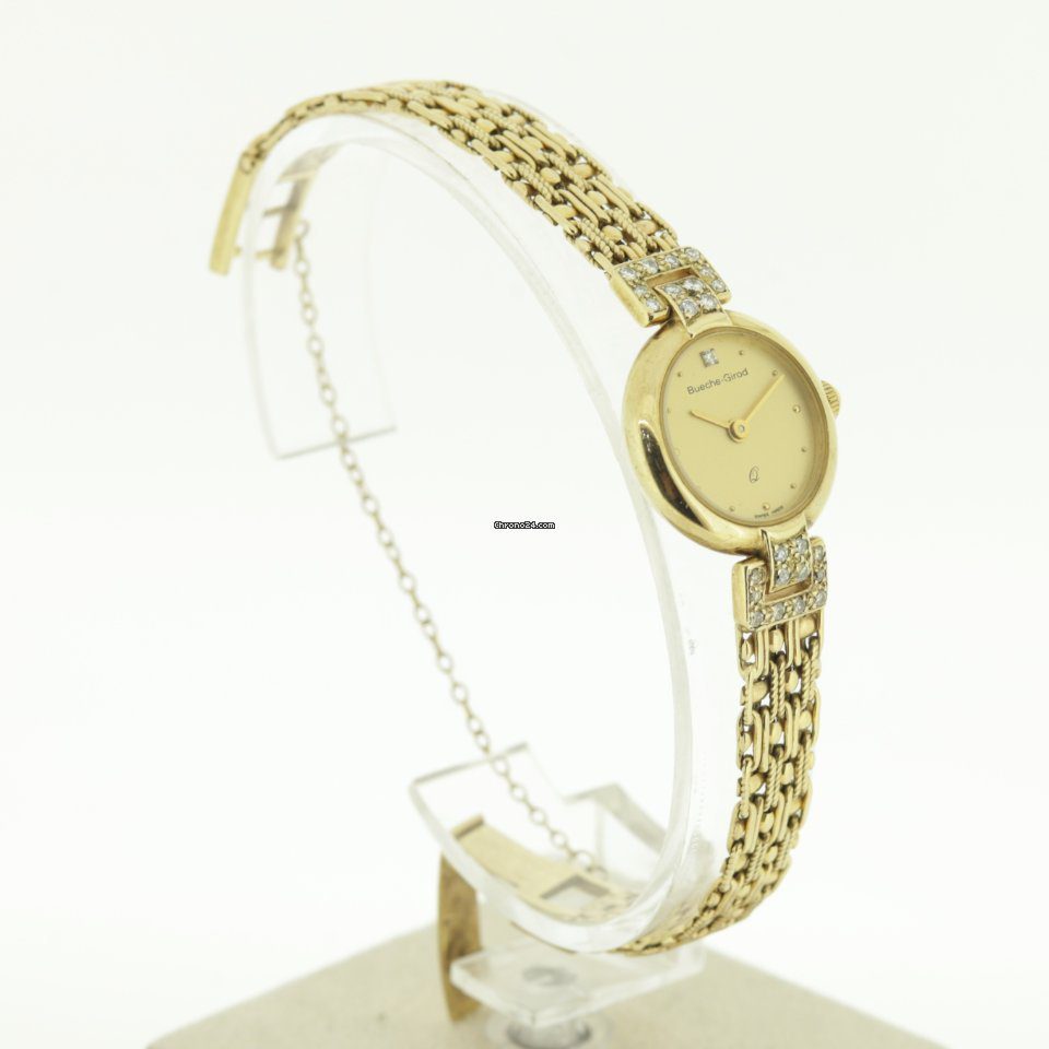 Bueche Girod 9k Gold Ladies Diamond Quartz Watch Bueche Girod 9k Gold Ladies Diamond Quartz Watch
