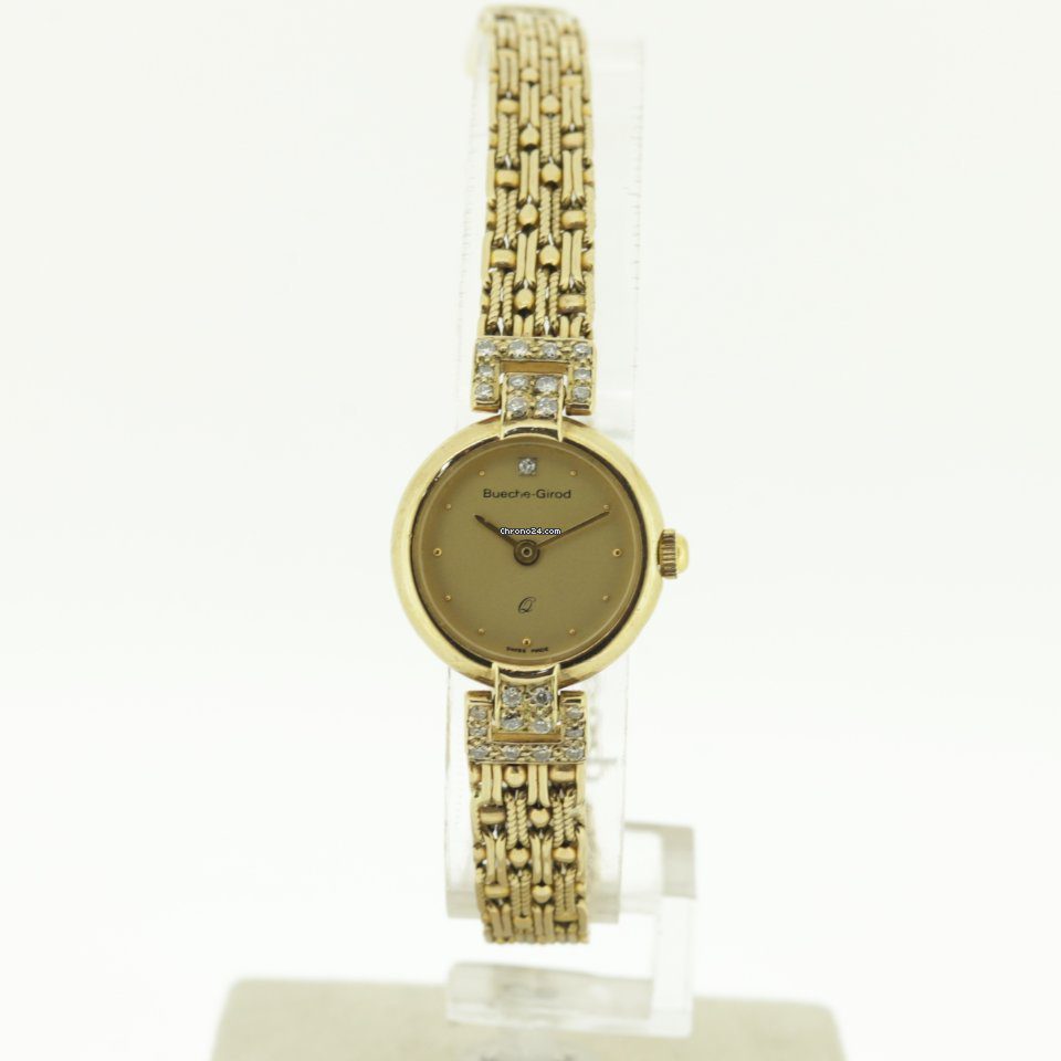 Bueche Girod 9k Gold Ladies Diamond Quartz Watch Bueche Girod 9k Gold Ladies Diamond Quartz Watch