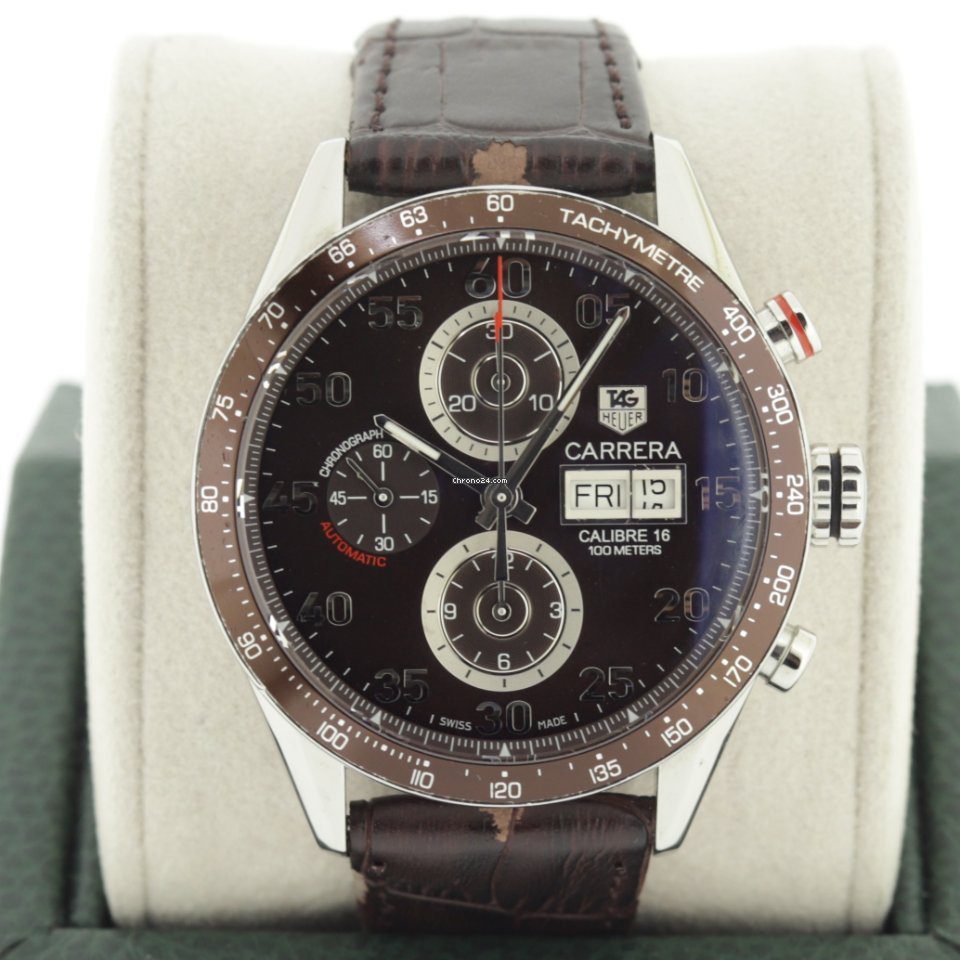 TAG Heuer Carrera Calibre 16 Day Date Automatic Chronograph 43mm Watch