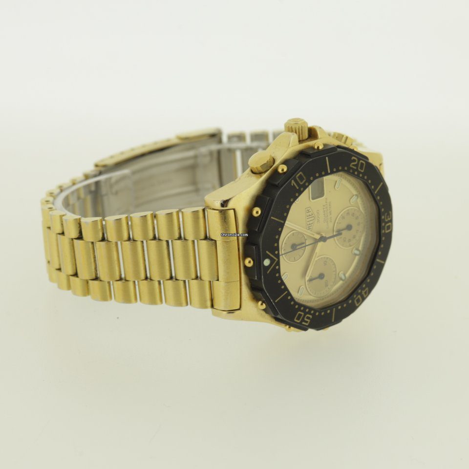 Heuer 3000 Chronograph Gold Plated 36mm - Very Rare Watch Heuer 3000 Chronograph Gold Plated 36mm - Very Rare Watch