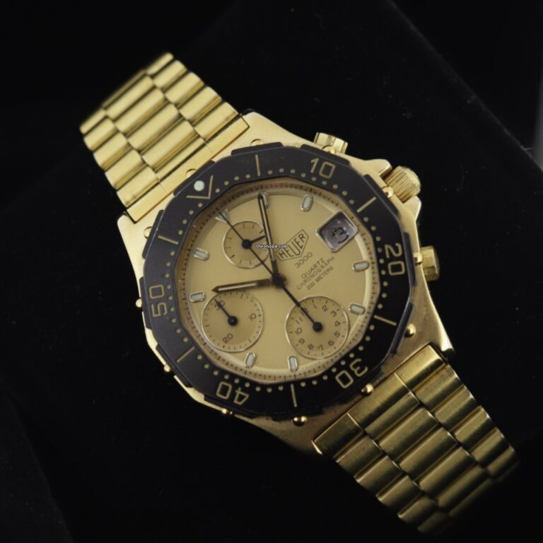 Heuer 3000 Chronograph Gold Plated 36mm - Very Rare Watch