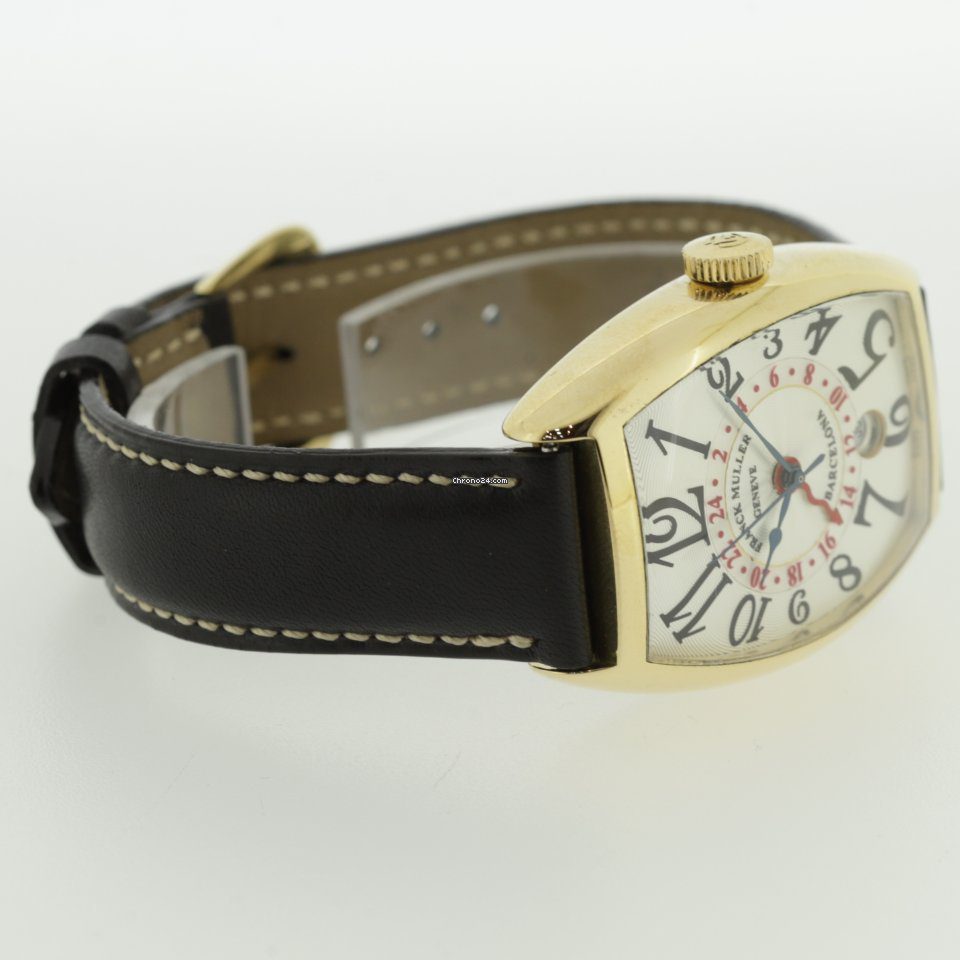 Franck Muller 5850 Casablanca Barcelona 18k Yellow Gold Dual Time Automatic Franck Muller 5850 Casablanca Barcelona 18k Yellow Gold Dual Time Automatic