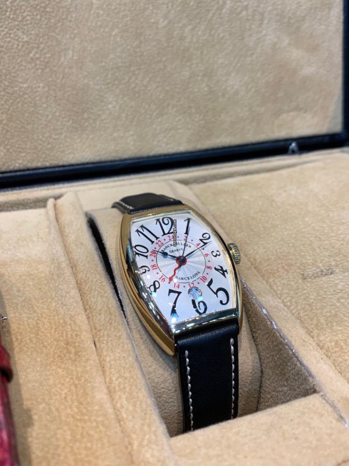 Franck Muller 5850 Casablanca Barcelona 18k Yellow Gold Dual Time Automatic Franck Muller 5850 Casablanca Barcelona 18k Yellow Gold Dual Time Automatic