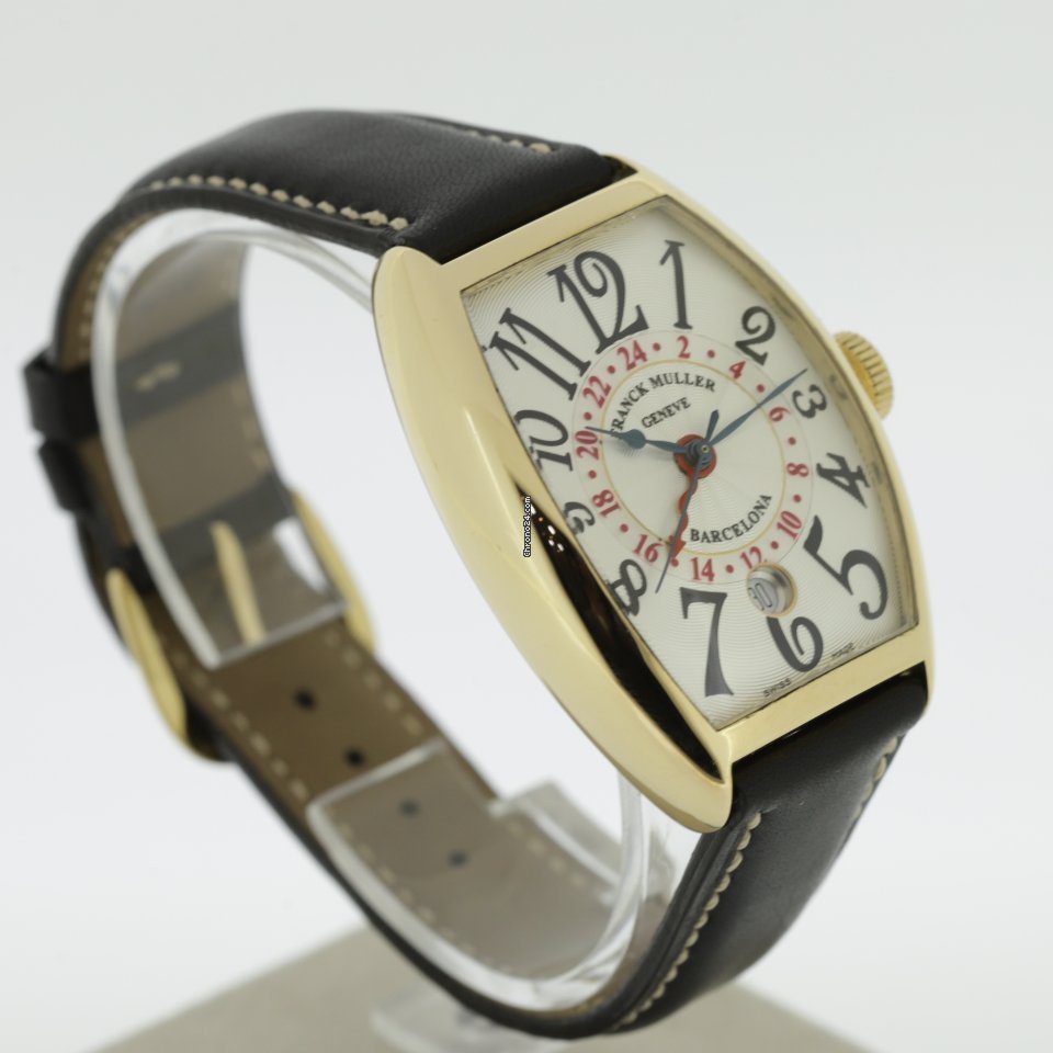 Franck Muller 5850 Casablanca Barcelona 18k Yellow Gold Dual Time Automatic Franck Muller 5850 Casablanca Barcelona 18k Yellow Gold Dual Time Automatic