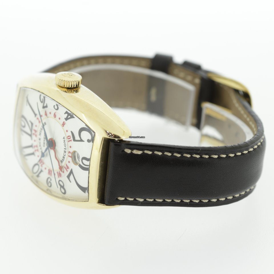 Franck Muller 5850 Casablanca Barcelona 18k Yellow Gold Dual Time Automatic Franck Muller 5850 Casablanca Barcelona 18k Yellow Gold Dual Time Automatic