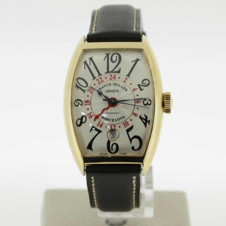 Franck Muller 5850 Casablanca Barcelona 18k Yellow Gold Dual Time Automatic Franck Muller 5850 Casablanca Barcelona 18k Yellow Gold Dual Time Automatic
