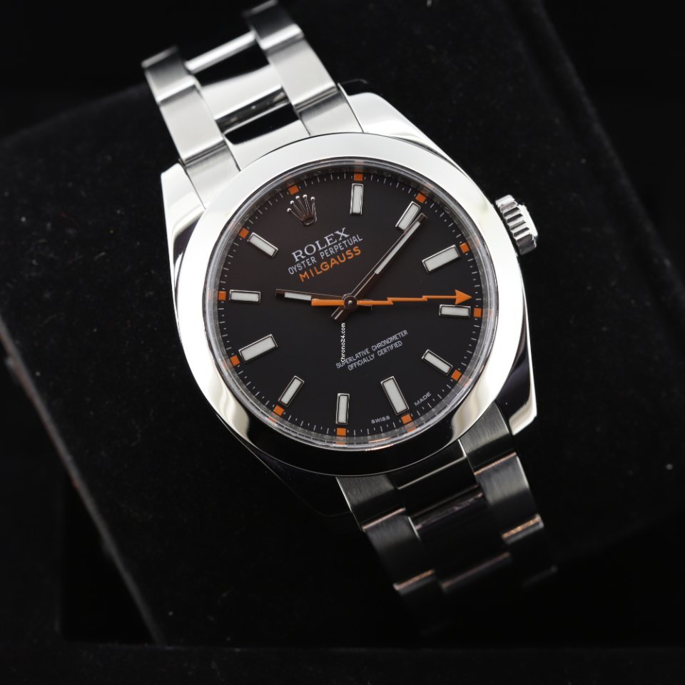 Rolex Milgauss Black 116400 Watch - Whizz Watch