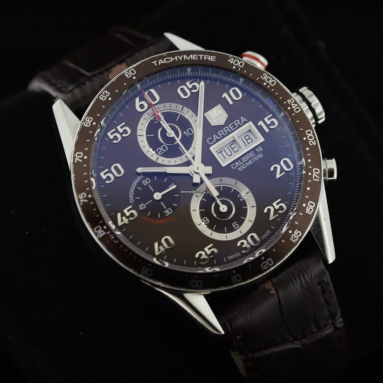 TAG Heuer Carrera Calibre 16 Day Date Automatic Chronograph 43mm Watch