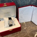 Cartier Santos 100 Factory Diamonds Automatic Watch