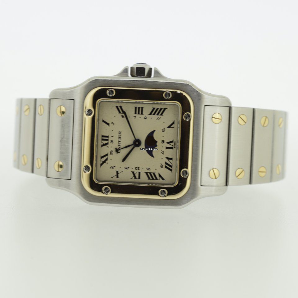 Cartier Santos Moonphase Quartz Watch