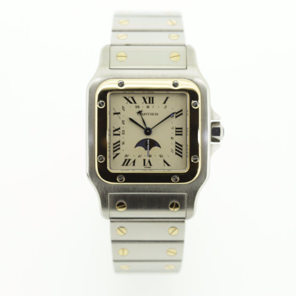 Cartier Santos Moonphase Quartz Watch