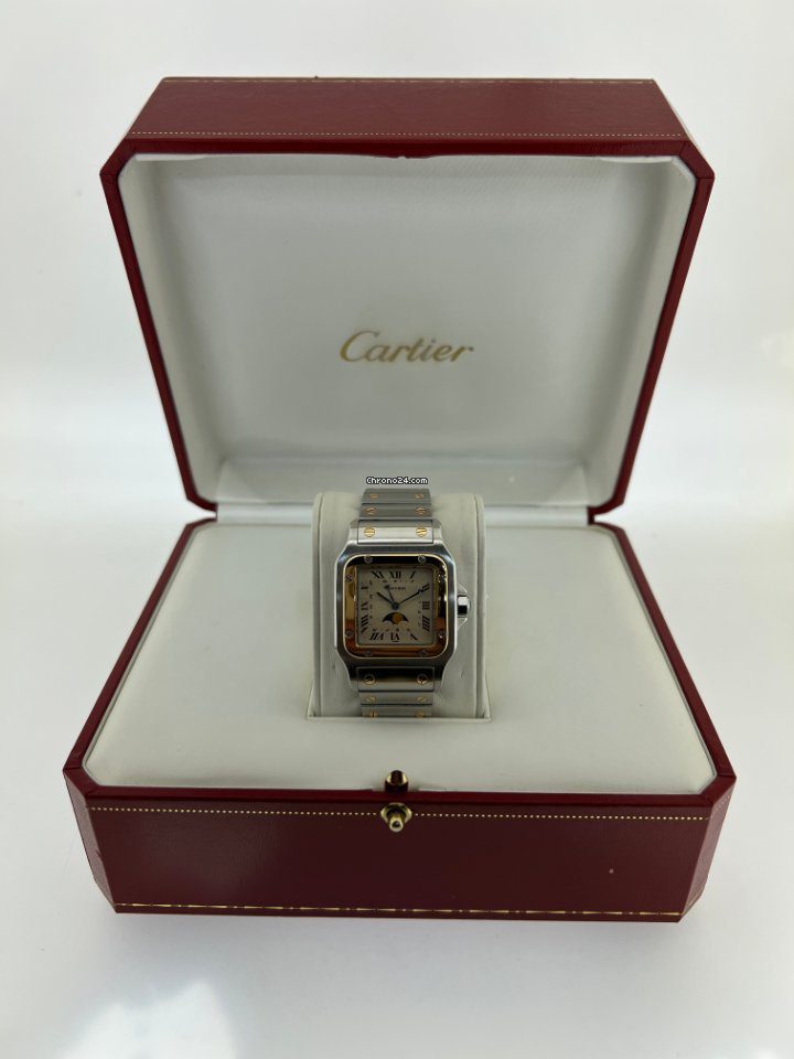 Cartier Santos Moonphase Quartz Watch
