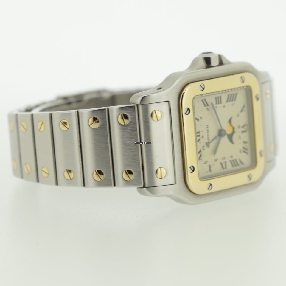 Cartier Santos Moonphase Quartz Watch