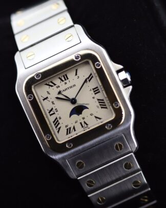 Cartier Santos Moonphase Quartz Watch