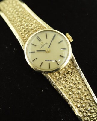 Omega Vintage 9ct Gold Manual Wind Ladies Watch